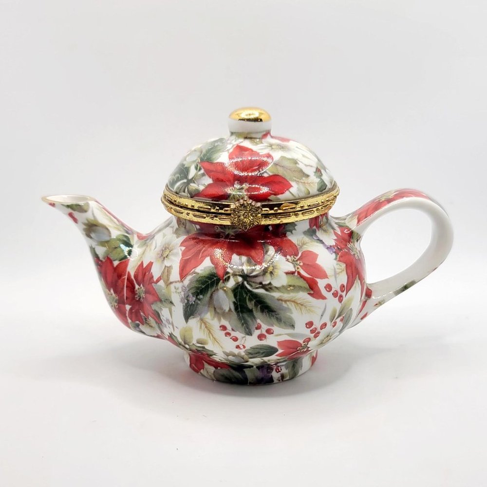 Vintage Tea Pot Trinket Box